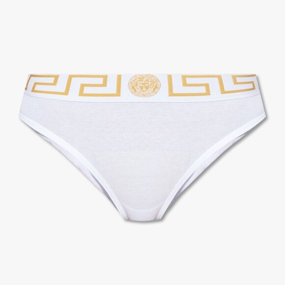 Versace Women's "Jersey Topeka" Greeca Border Panties Versace sz 2 US S IT 40 - Picture 1 of 6